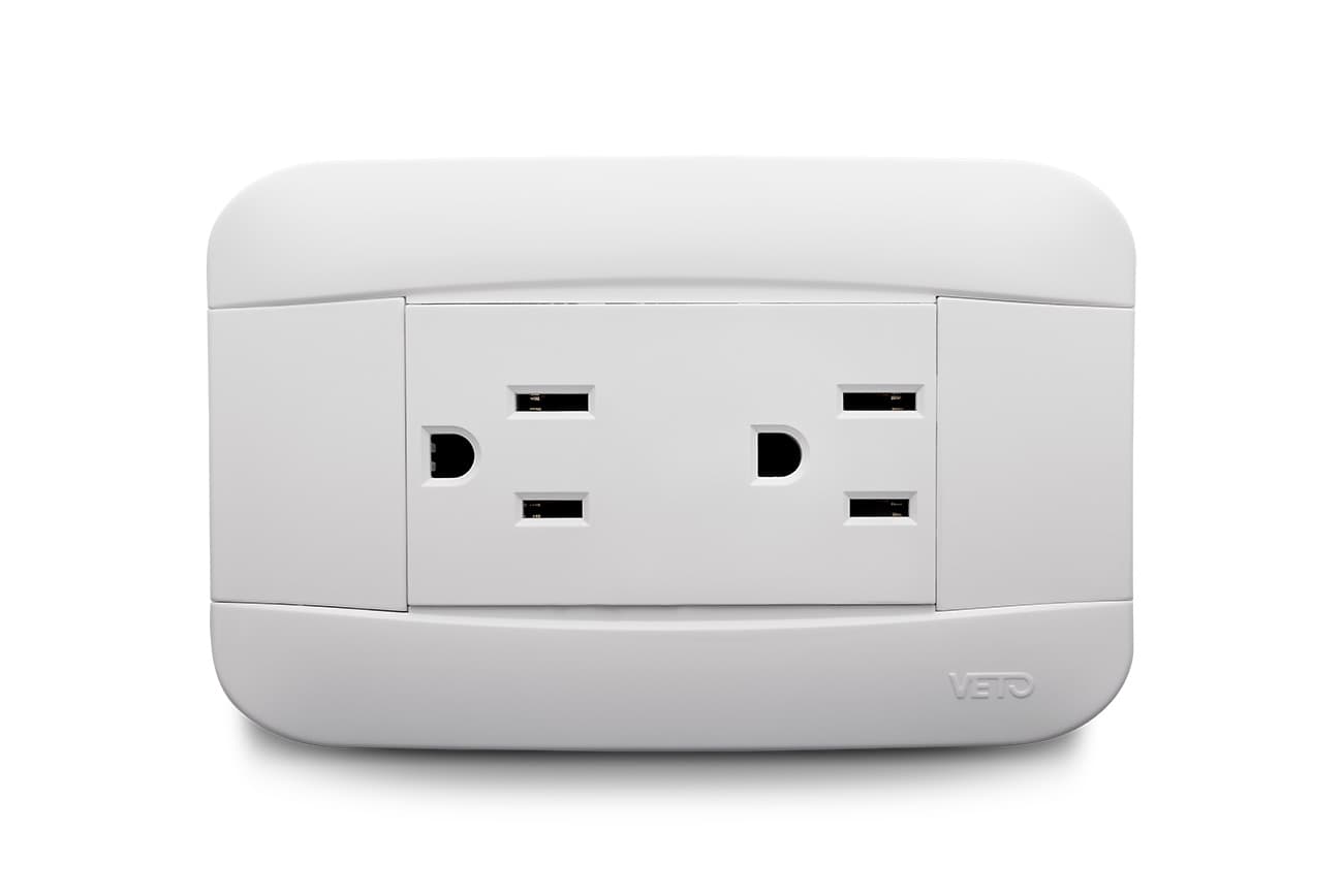 VETO PLA38322 BL TOMA DOBLE POLAR (10U) (200) FRAM - 1