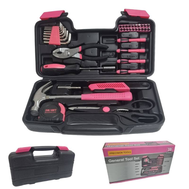 IMP JGO HERRAMIENTAS 39PZS CAJA NG/ROSA PLAST 36X3 - 1