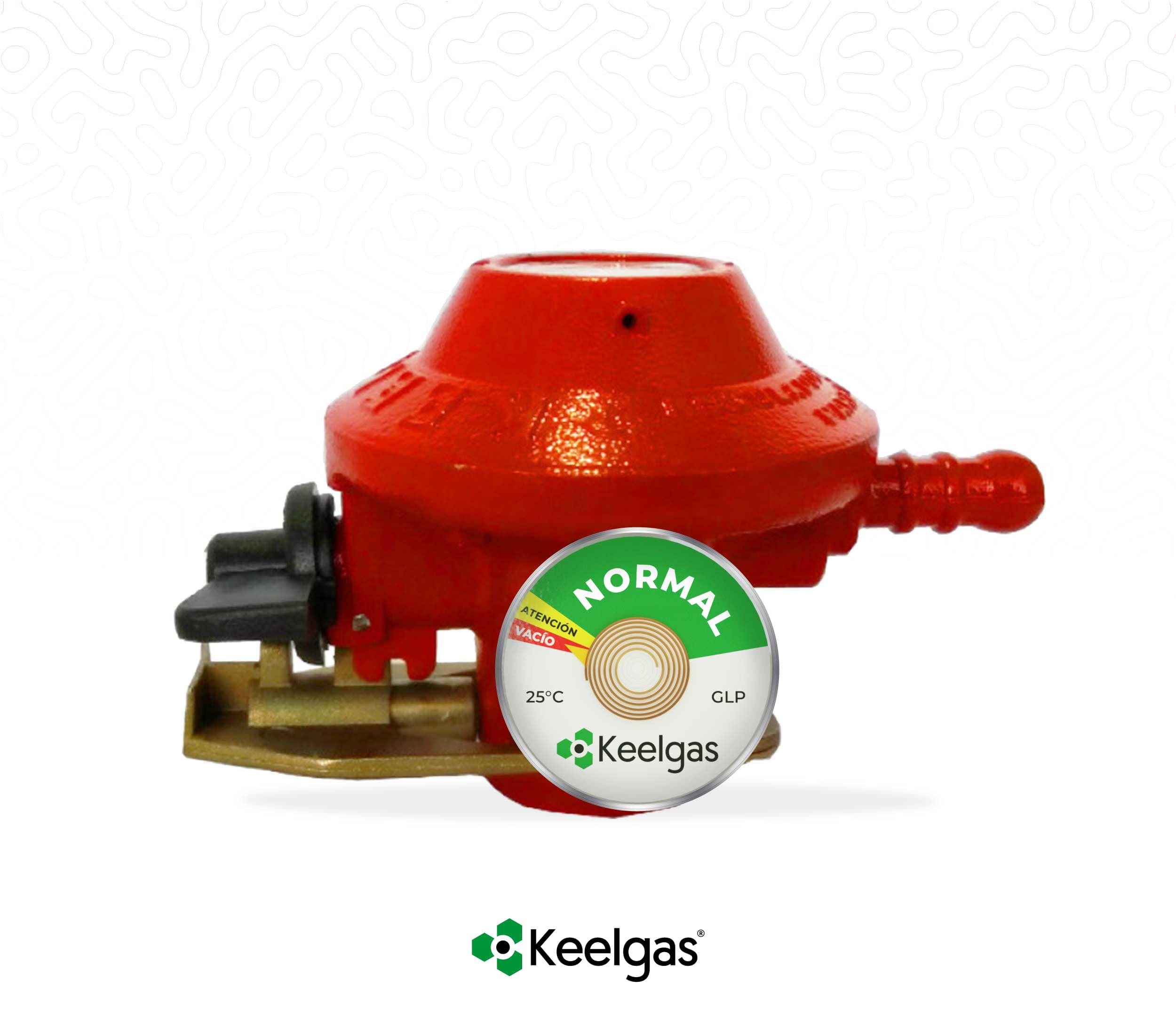 KEELGAS VALVULA CALEFON C/GASOMETRO 3KG (40UXCJ) - 1
